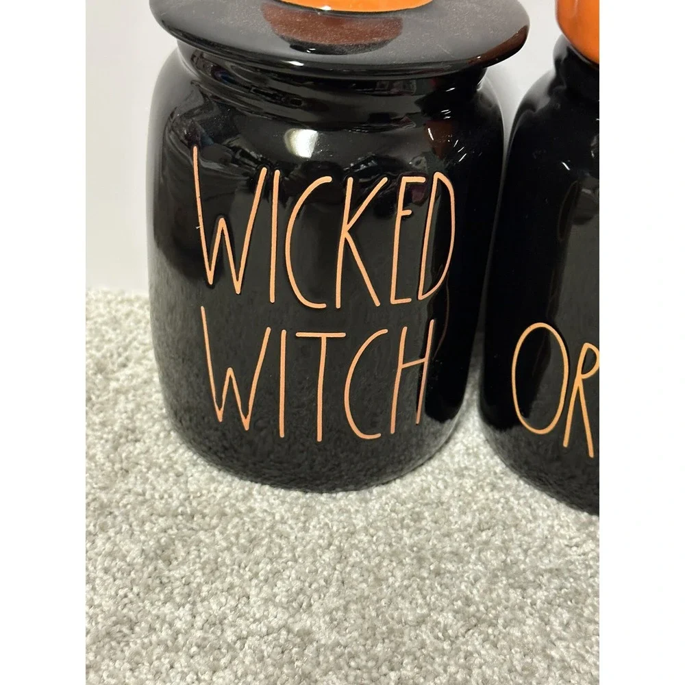 Rae Dunn‎ WICKED WITCH and TRICK OR TREAT canisters